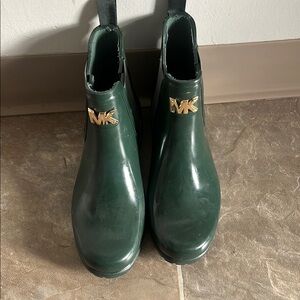 Michael Kors Green Rain Boots